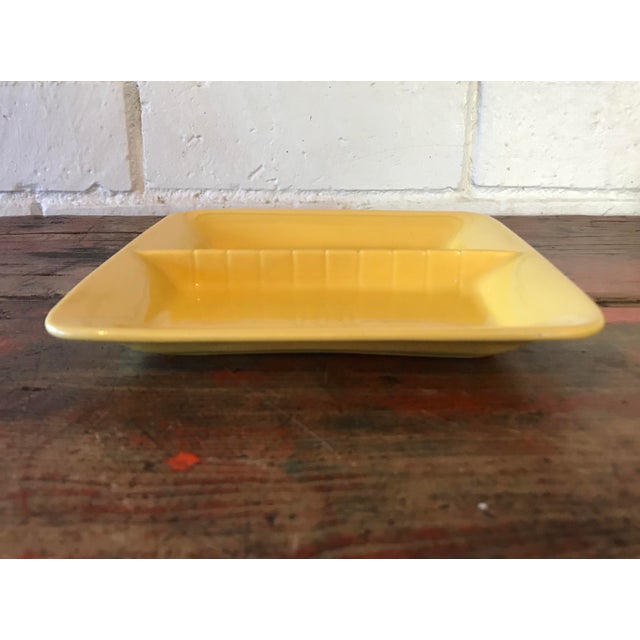 Stangl Pottery MidCentury Modern Square Yellow Dish Chairish