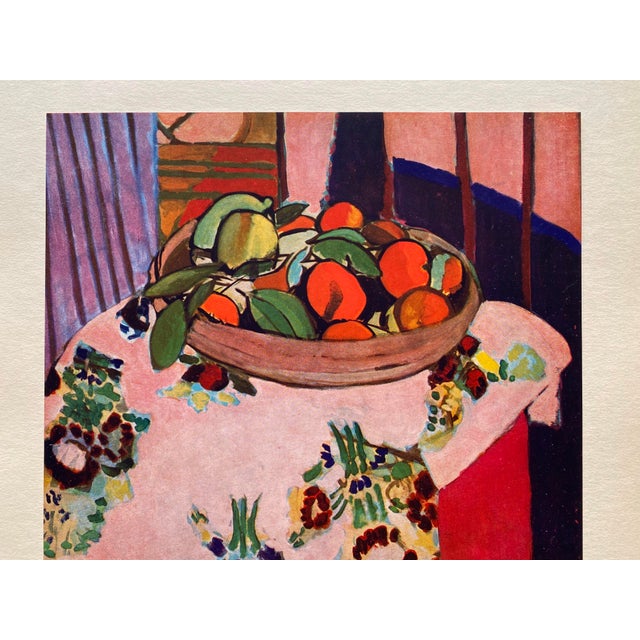 The School of Paris Henri Matisse Vintage 1946 First Edition Fine Art Lithograph Print " Les Oranges " 1912 For Sale - Image 3 of 10