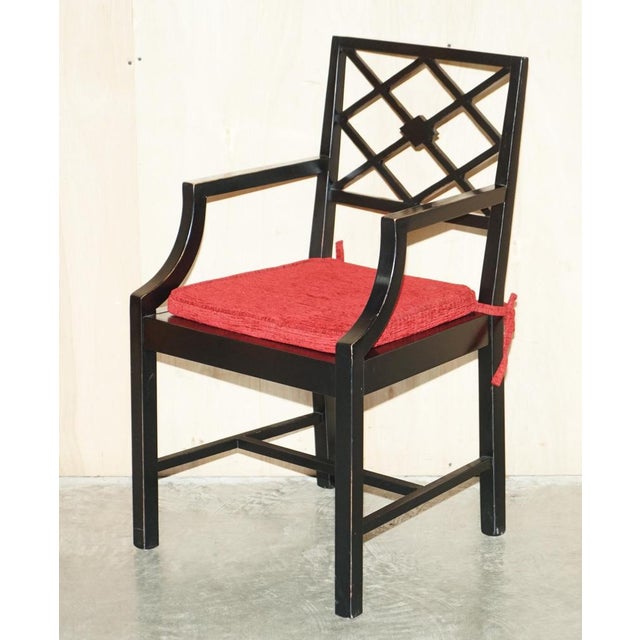 Vintage Chinese Ebonised Side Chairs, Set of 2 For Sale - Image 14 of 18