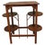 Brown Side Table with Double Cake Stand, 1900 For Sale - Image 8 of 8