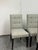 Crate & Barrel Tufted Parsons Dining Chairs, Set of Four For Sale - Image 9 of 12