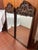 Wood Pair of Elaborately Carved Wooden Mirrors For Sale - Image 7 of 15