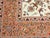 Persian Vintage Persian Tabriz Rug, Hand-Knotted Wool & Silk, Allover Floral Pattern, Ivory & Pale Red, 7x10 For Sale - Image 3 of 18