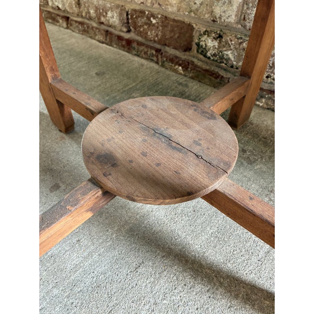 1960s Octagon Shaped Wooden Side Table, Belgium For Sale - Image 15 of 16