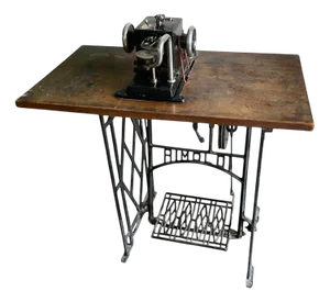 Vintage Italian Leather Sewing Machine from Virginio Rimoldi, 1940s