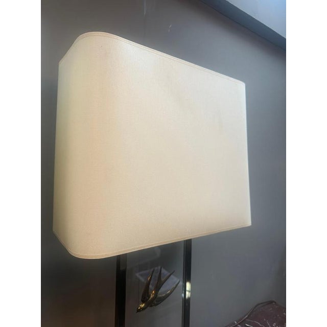 Vintage French Decorative Table Lamps in Glass and Brass, 1970, Set of 2 For Sale - Image 13 of 17