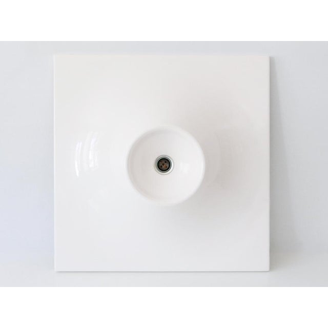 Plastic Large Mid-Century Modern Wall Lamps in Fiberglass, 1970s, Set of 3 For Sale - Image 7 of 18