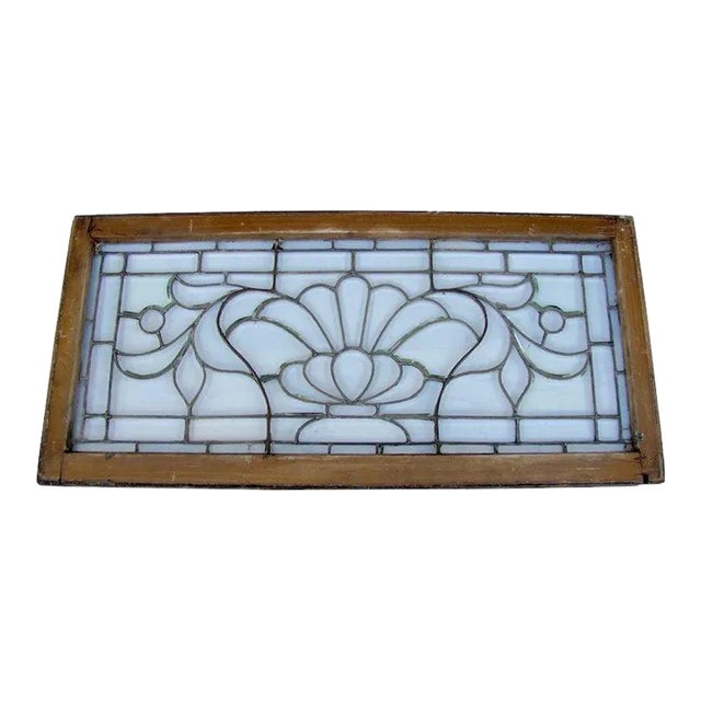 Victorian Beveled Glass Window For Sale