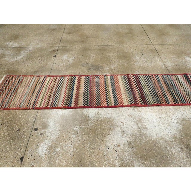 Galerie Shabab Collection Mid-20th Century Handmade Turkish Anatolian Modern Style Runner For Sale In New York - Image 6 of 9