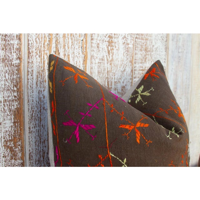 Shanvi Antique Indian Folk Pillow For Sale - Image 4 of 10