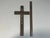 Art Deco Crucifix: Gold Gilt Jesus, Walnut Cross (9.75" Tall) For Sale - Image 9 of 9