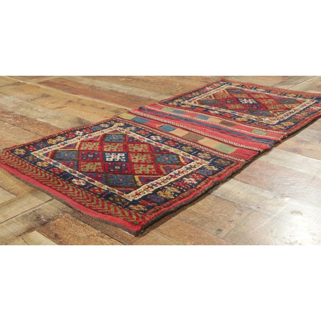 Late 19th Century Antique Kurdish Jaf Saddle Bag Rug, 02'03 X 04'09 For Sale In Dallas - Image 6 of 9