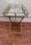 Vintage Hollywood Regency Faux Bamboo Gold Finish Mirror Collapsible Tray Table For Sale In Houston - Image 6 of 12
