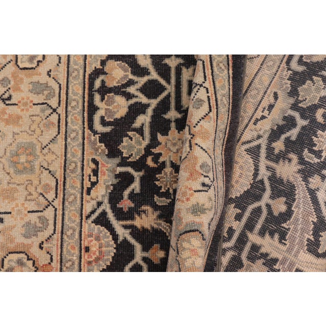 Textile Art Nouveau Charcoal/Tan Wool Rug - 3'1'' X 4'10'' For Sale - Image 7 of 10