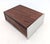 Mid 20th Century Walnut Wood & Brushed Aluminum Cigarette or Trinket Box For Sale In Miami - Image 6 of 10