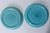 Pair of 1939 World's Fair Capital & Labor Turquoise Souvenir Ceramic Plates For Sale - Image 9 of 12