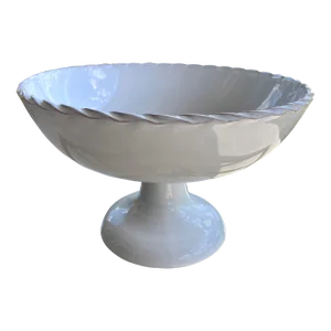 Early 21st-Century Italian Pedestal Stoneware Compote by Pottery Barn