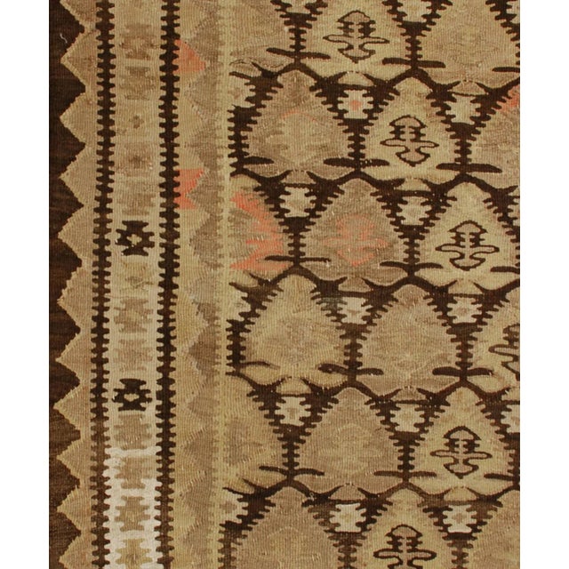 Tribal Early 20th Century Qazvin Kilim Runner For Sale - Image 3 of 4