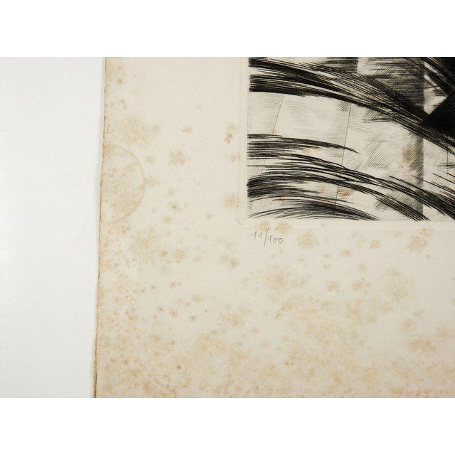 Early 20th century woodcut on paper portrait of young woman. Signed Rosario Hudson lower right corner. Unframed, age toning.