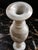 Ziarat White Marble Vase – Handcrafted Natural Stone Decorative Urn, 6" X 6" X 18" For Sale In New York - Image 6 of 8