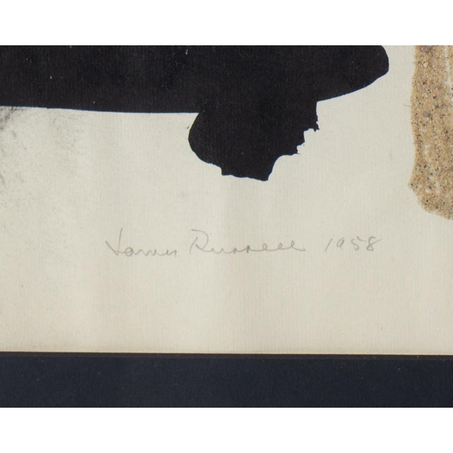 1958 Mixed Media Painting on Paper by James Spencer Russell For Sale - Image 4 of 7