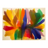 Morris Louis Modernist Lithograph Print Abstract Expressionist Museum Poster " Point of Tranquility " 1959-60 For Sale
