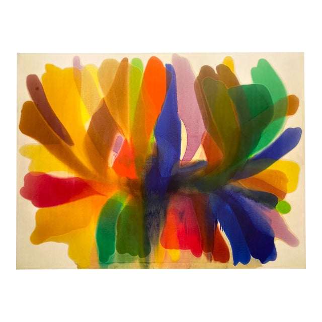 Morris Louis Modernist Lithograph Print Abstract Expressionist Museum Poster " Point of Tranquility " 1959-60 For Sale