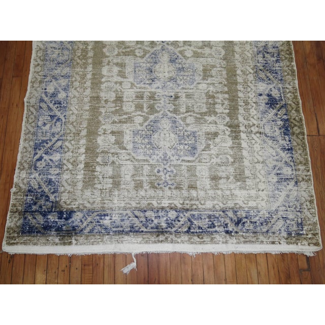 Early 20th Century Shabby Chic Turkish Gallery Rug For Sale In New York - Image 6 of 6