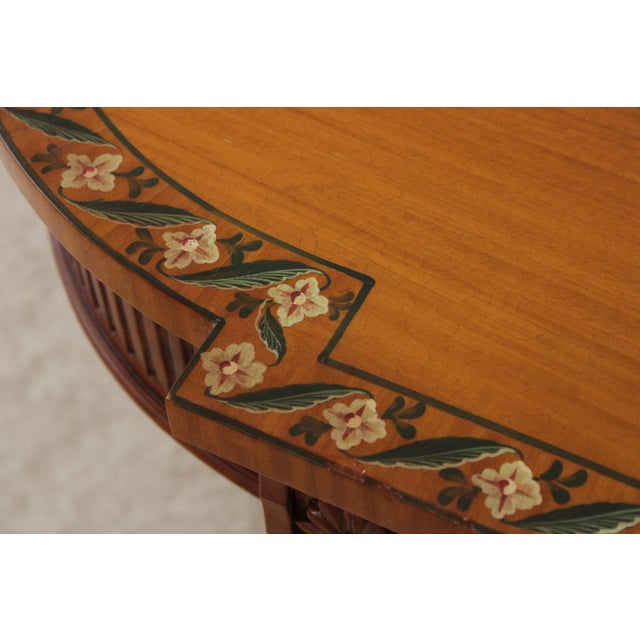 Maitland Smith Adams Satinwood 1 Drawer Console Table For Sale - Image 12 of 18