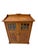 Stunning and elegant Arts & Crafts Art Nouveau bookcase. Striking Dutch design from the 1900s. Solid oak base with...
