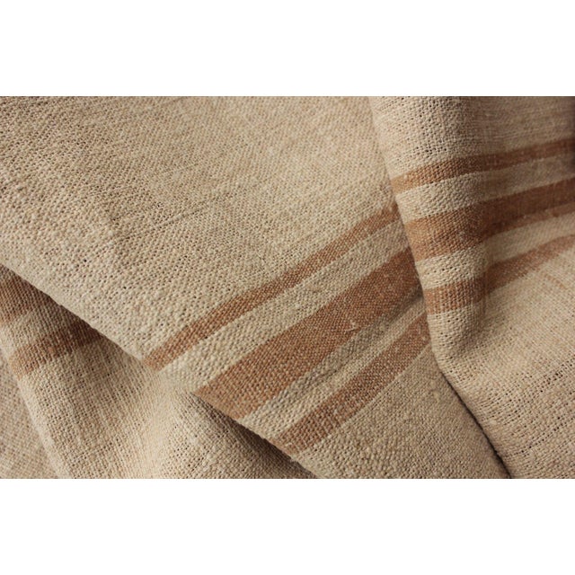 Grain Sack Grainsack Fabric Old Washed Linen Hemp EcoFriendly Organic