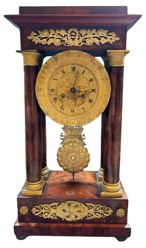 French Empire Napoleon III Clock, 19th Century