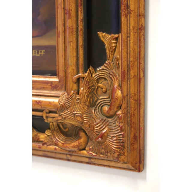 Wood 20th Century Original Oil on Canvas Painting - Urn With Grapes - Signed H Delff For Sale - Image 7 of 9