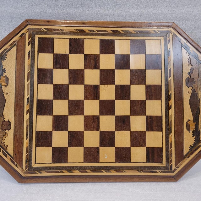 Arts & Crafts Chess Game in Carved Wood, England, 1890s For Sale - Image 10 of 18