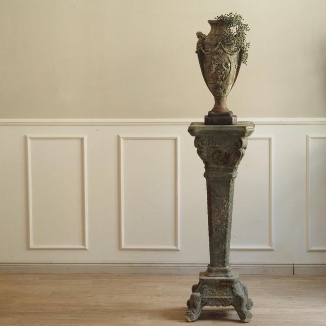 Decorative Column with Stone Look For Sale - Image 3 of 4