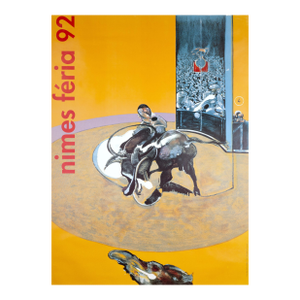 Francis Bacon Feria Nimes 1969/1992 Original Serigraphie 18x24 Inches on Linen