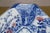 Late 20th Century Japanese Imari Red White & Blue Octagonal Chrysanthemum Pagoda Platter For Sale - Image 13 of 16
