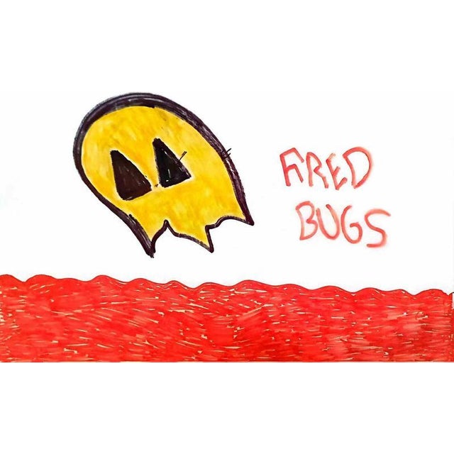 Neoexpressionism Fred Bugs Lithograph N.79 of 100 30x40 cm Year: 2023 Signed,with timbre and certificate of authenticity...