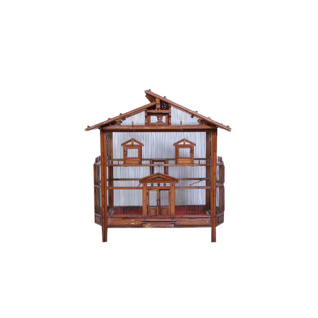 Antique Wooden Bird House, 1890s For Sale