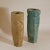 Pottery Vases in Blue and Beige Glaze, Set of 2 For Sale - Image 4 of 14