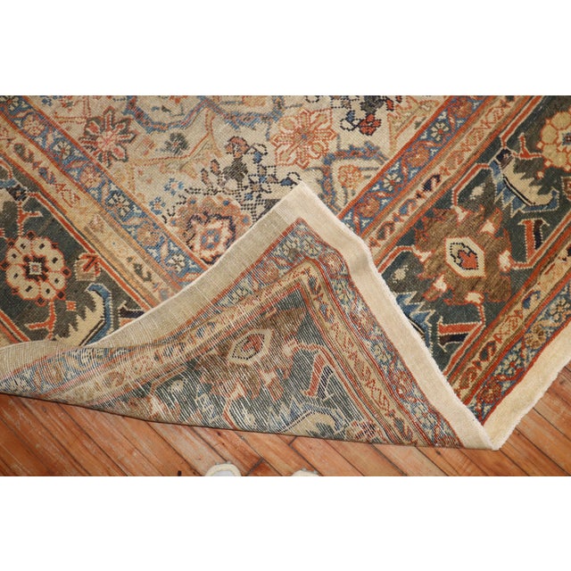 Early 20th Century Antique Persian Mahal Rug For Sale - Image 5 of 18