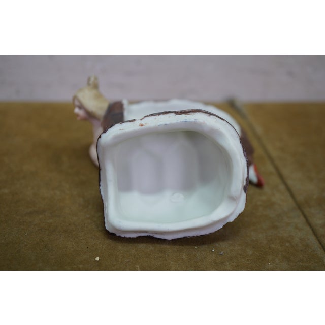 Antique German Victorian Naughty Lady in Tortoise Shell Vanity Box Figurine For Sale - Image 13 of 14