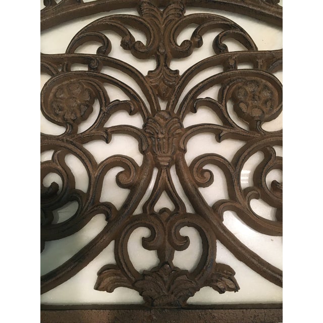 Vintage Cast Architectural Iron Wall or Shelf Decor | Chairish
