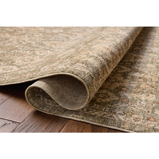 Loloi Rugs Chris Loves Julia x Loloi Palma Lagoon / Natural 9'-6" x 13'-1" Area Rug For Sale - Image 4 of 7