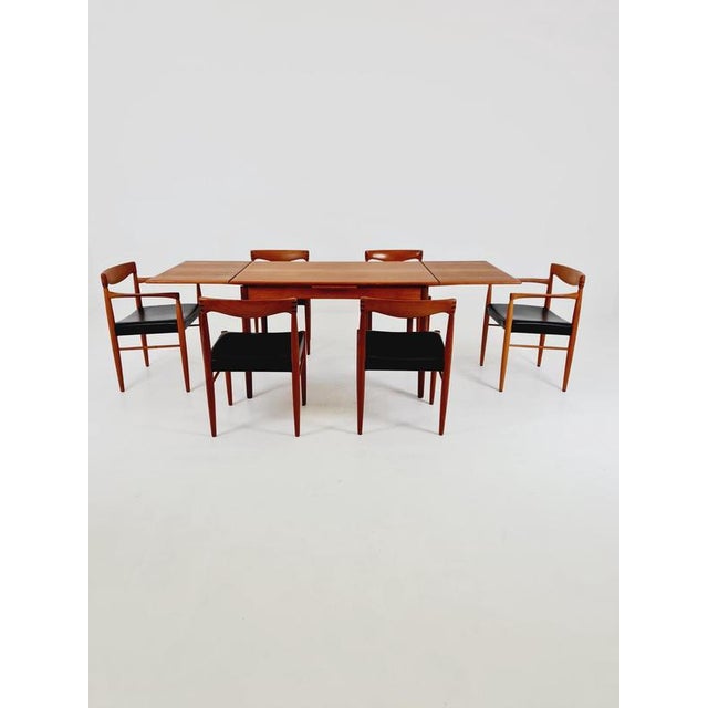 Danish Dining Table Rectangular Teak Table with Two Extension Leaves by N&R Möbler, Denmark, 1960s For Sale - Image 15 of 18