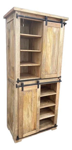 Industrial Sliding Door Bookcase