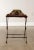 Metal 1920s Art Deco Period Wrought Iron & Brass X Base Bench For Sale - Image 7 of 13