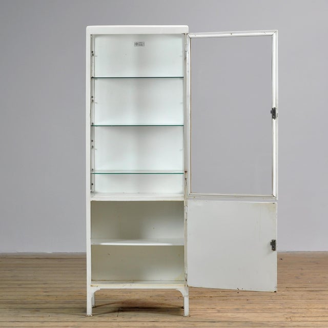 Vintage Medical Cabinet in Glass and Iron, 1970s For Sale - Image 4 of 10