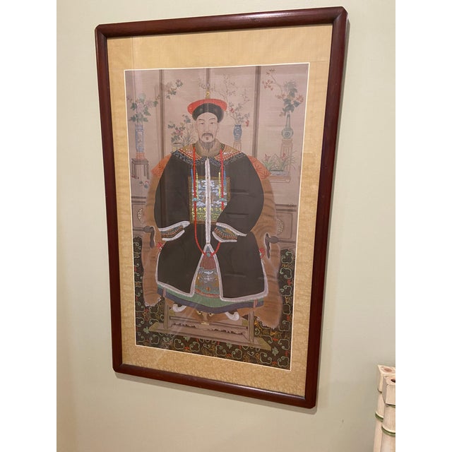 Mid 20th Century Ancestral Silk Painting For Sale - Image 12 of 12