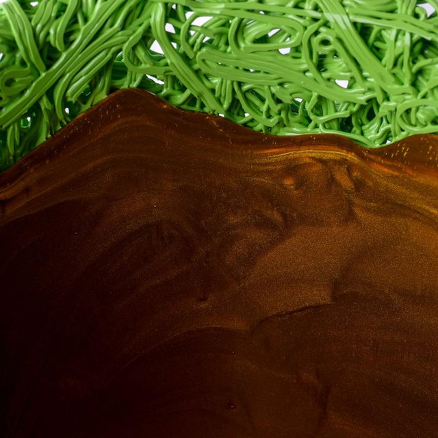 Gold Moss Vase in Gold by Gaetano Pesce for Fish Design For Sale - Image 8 of 9